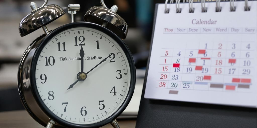 Horloge et calendrier pour la planification des délais