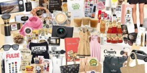 Vente en ligne : paniers remplis de produits populaires.