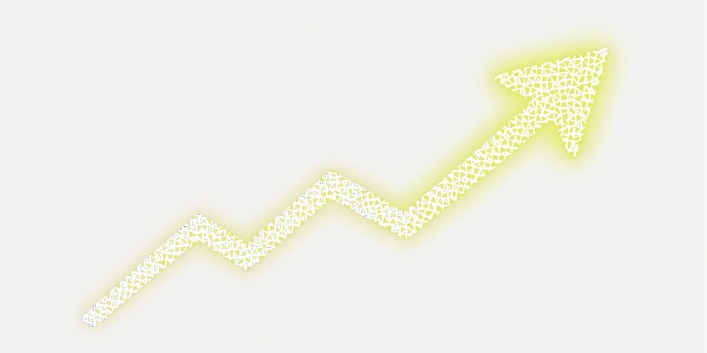 Un graphique montrant une courbe ascendante.