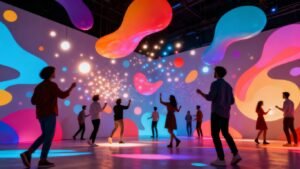 Expérience de marque immersive et colorée