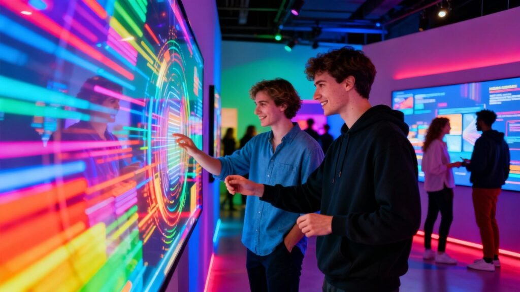 Clients profit from marketing expérientiel interactif.