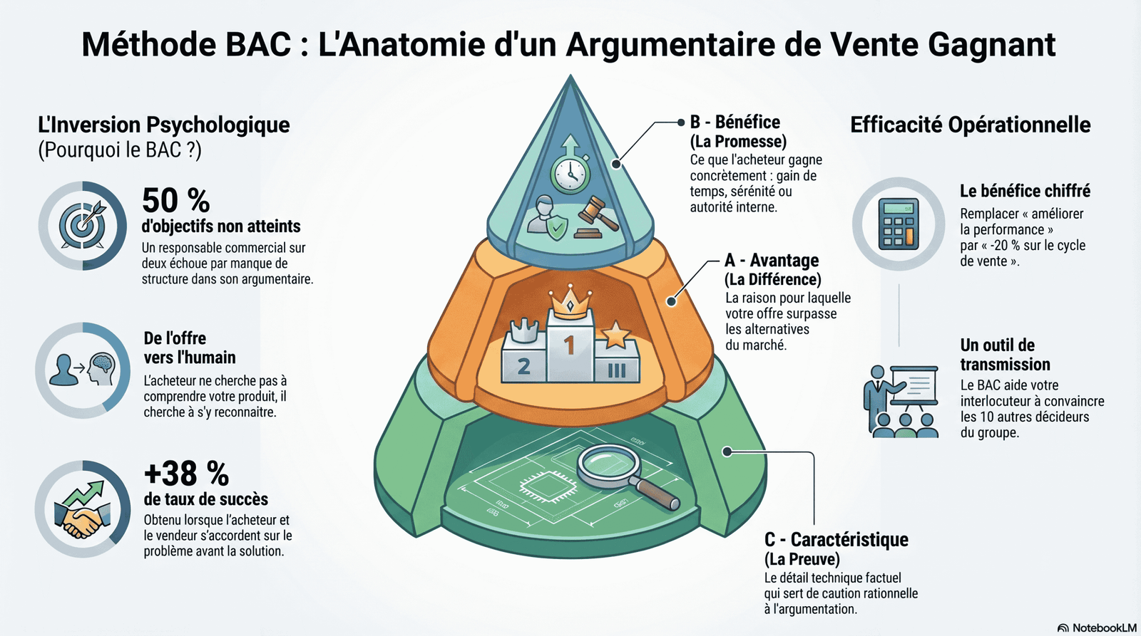 Méthode BAC : découvrez comment structurer votre argumentaire commercial en B2B en partant des bénéfices client pour convaincre plus vite et closer davantage.