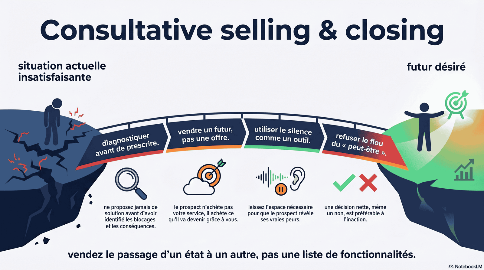 Maîtriser la vente consultative et le closing demande de la pratique