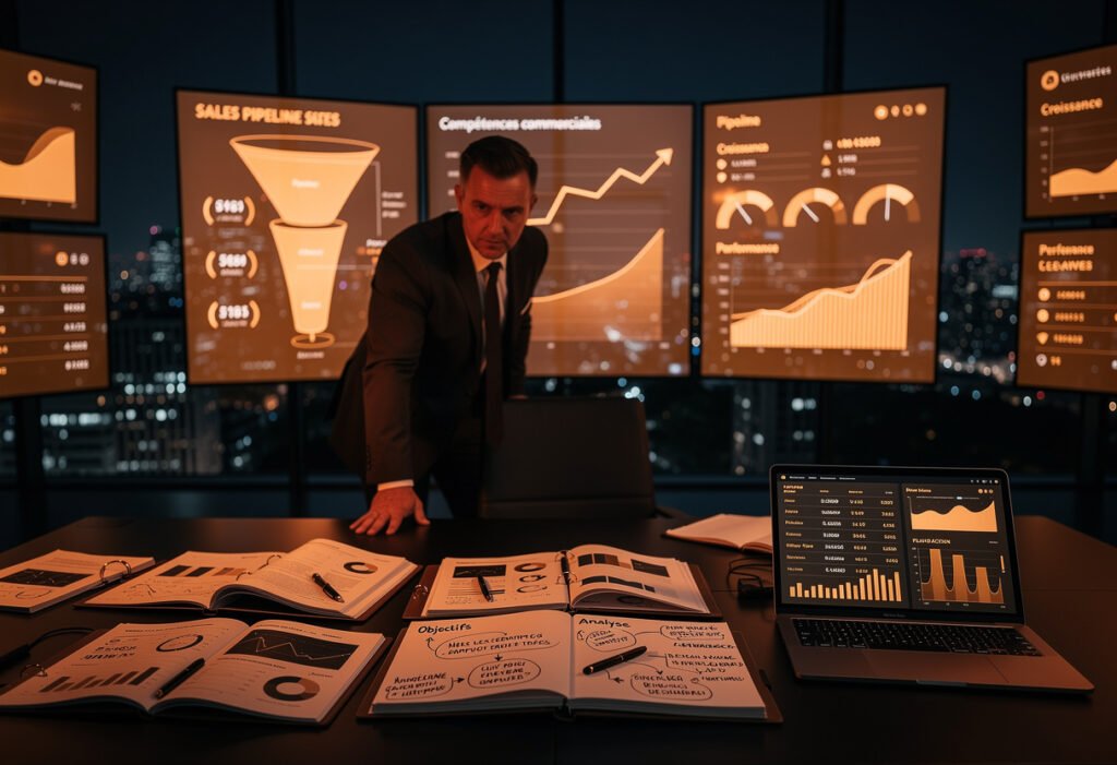 compétences commerciales utilisées par un dirigeant pour piloter la performance